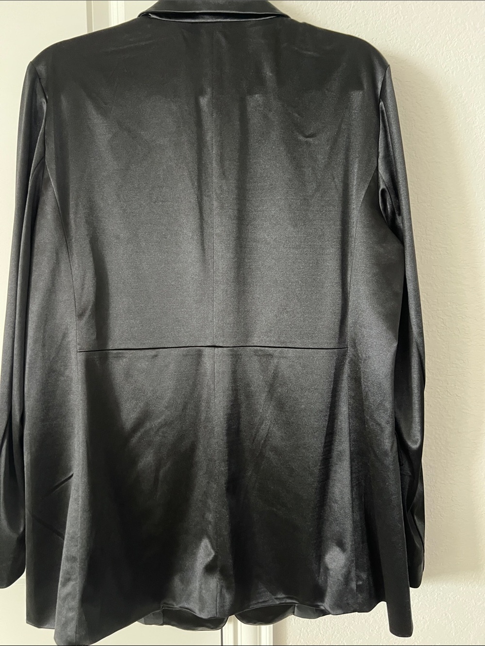 Nordstrom Black Satin Blazer - Women's Tailored Jacket - Picture 7 of 7